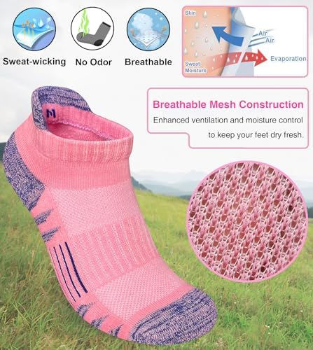 Heyoboy Women's Anti-Blister Athletic Running Socks - Image 4