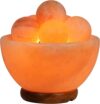 Spantik Himalayan Fire Bowl Salt Lamp With Massage Balls