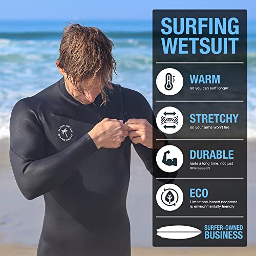 Ho Stevie! Men’s Surfing Wetsuit - Chest Zip Fullsuit - Image 2