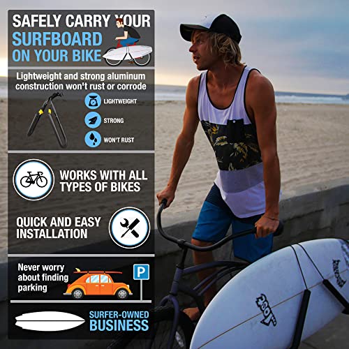 Ho Stevie! Surfboard Bike Rack - Choose Color - Image 2