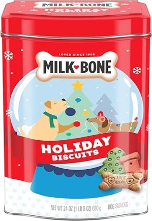 Milk-Bone Holiday Dog Treats, Small Biscuits Tin