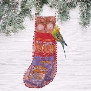 Penn-Plax Holiday Stocking Gift Bundle For Birds