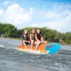 GYMAX Hot Dog Towable Tube, 1-3 Riders