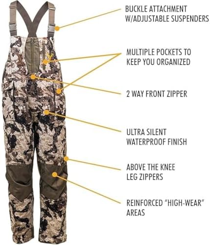 HOT SHOT Elite Camo Waterproof Hunting Bib - Image 3