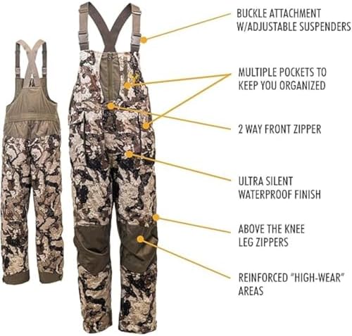 HOT SHOT Elite Camo Waterproof Hunting Bib - Image 2