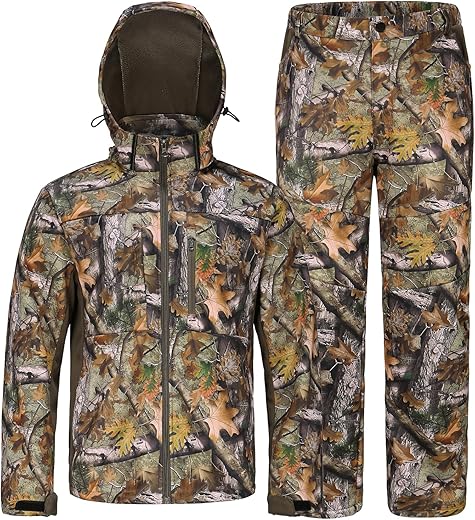 UIIHUNT Hunting Clothes For Men, Fleece Lined