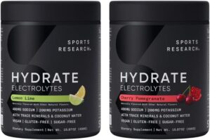 Sports Research Hydrate Electrolytes Powder – Cherry Pomegranate