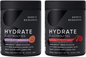 Sports Research Hydrate Electrolytes Powder - Sugar-Free