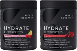 Sports Research Hydrate Electrolytes Powder – Sugar-Free
