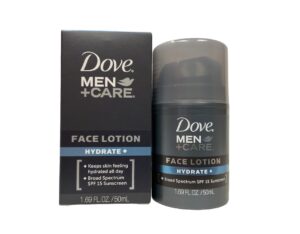 DOVE MEN + CARE Hydrate + SPF 15 Sunscreen Face Lotion