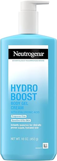 Neutrogena Hydro Boost Body Gel Cream, Fragrance-Free, 16 OZ