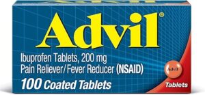 Advil Ibuprofen Pain Reliever, 100 Tablets