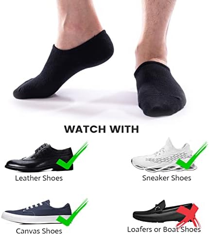 IDEGG No Show Men's Ankle Socks With Grip - Image 3