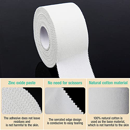 iFwevs White Athletic Sports Tape, Strong Easy Tear - Image 3