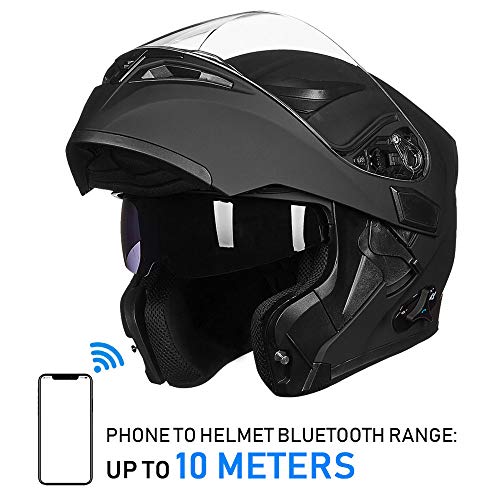 ILM Bluetooth Motorcycle Helmet Modular Flip DOT 902BT - Image 5