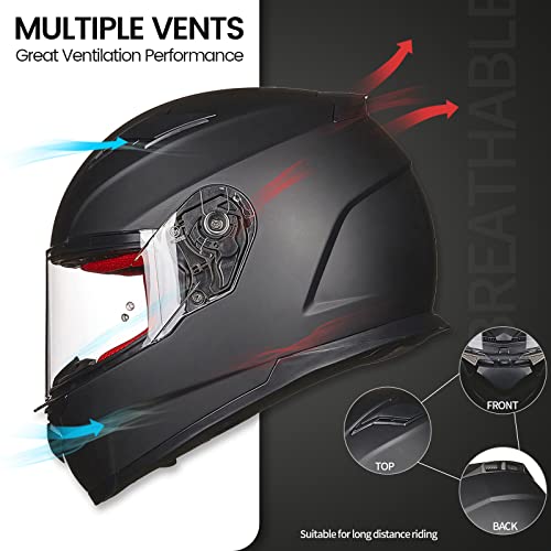 ILM Full Face Dual Sport Helmet DOT Model-817 - Image 5