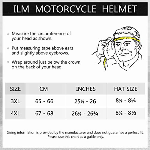 ILM Motorcycle Full Face Helmet Anti-Fog Visor - Image 3