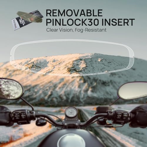 ILM Motorcycle Full Face Helmet Anti-Fog Visor - Image 4