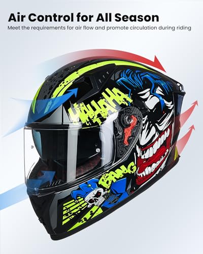 ILM Motorcycle Helmet Full Face DOT Z501 - Image 4