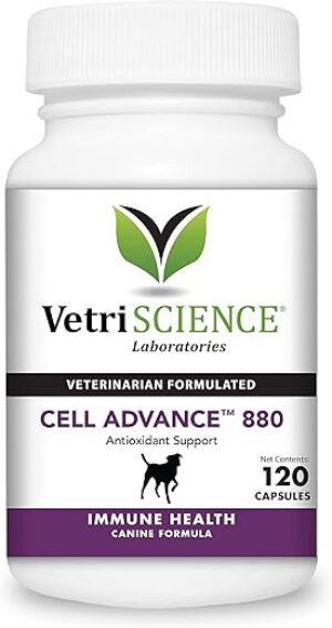 VETRISCIENCE Immune Plus Support For Dogs, 120 Capsules