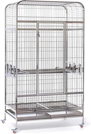 PH Prevue Hendryx Imperial Extra Large Stainless Bird Cage 3457