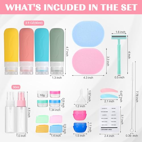 IMPORX Travel Size Toiletries Bottles Leak Proof - Image 2