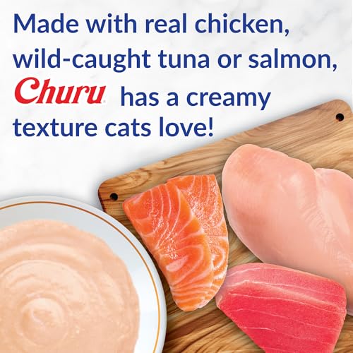 INABA Churu Cat Treats, Creamy Purée, Chicken Variety - Image 4
