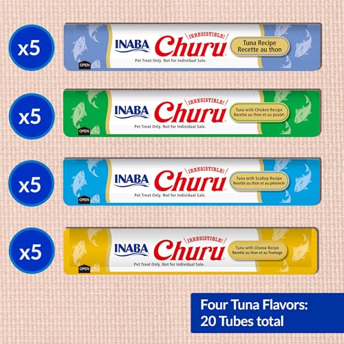 INABA Churu Cat Treats, Creamy Tuna Variety - Image 3