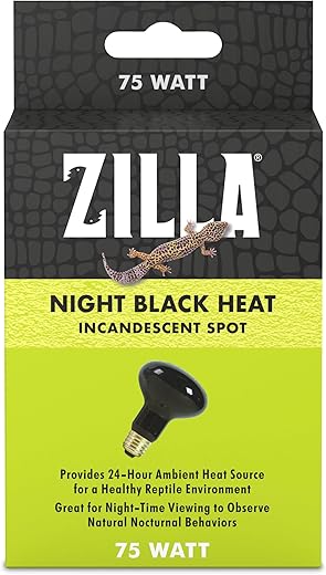 Zilla Incandescent Spot Bulb, Night Black