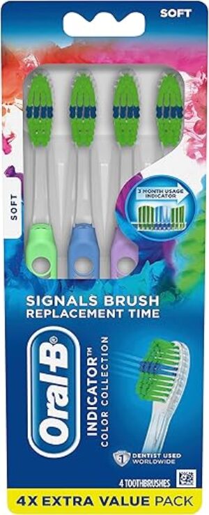 Oral-B Indicator Color Collection Toothbrushes, Soft
