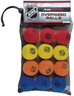 Franklin Sports Indoor Mini Foam Hockey Balls – 12 Pack