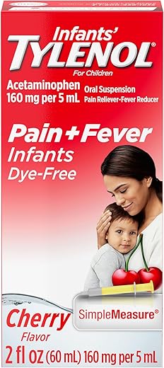 Tylenol Infants Oral Suspension Pain Relief, Cherry Flavor