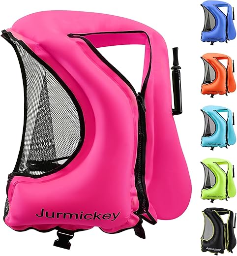 Jurmickey Inflatable Snorkel Vest For Adults