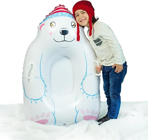 SNOWCANDY Inflatable Snow Sled, Multiple Styles