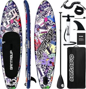Santasup Inflatable Stand Up Paddle Board, 10ft