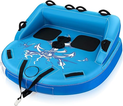 Goplus Inflatable Towable Tubes, 1-3 Riders