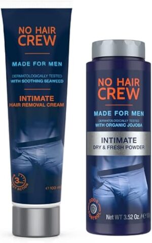 NO HAIR CREW Intimate Bundle: Hair Removal Cream & Powder