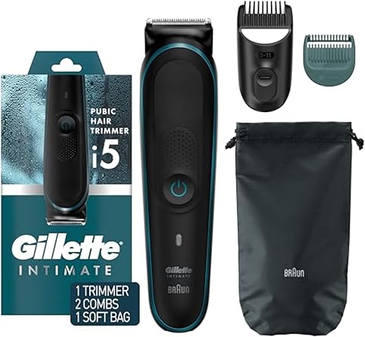 Gillette Intimate Men's Pubic Hair Trimmer, Waterproof
