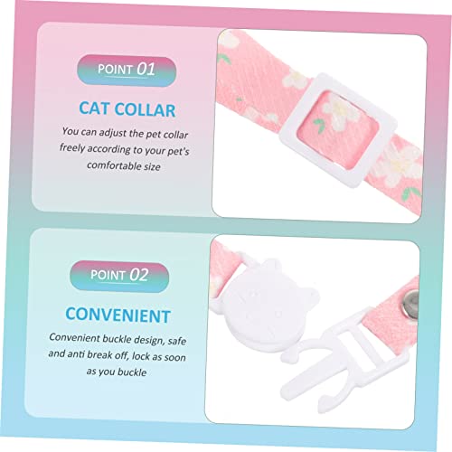 Ipetboom Pet Collar Set Floral Decor Adjustable - Image 4