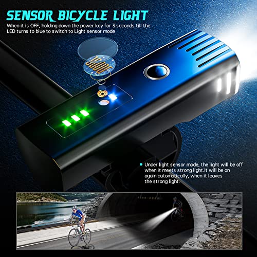 IPSXP 3000 Lumens USB Rechargeable Bike Light Set - Image 2