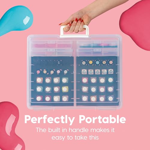 IRIS Cosmetic Train Case Nail Polish Organizer - Image 4