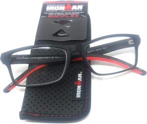 Foster Grant IronFlex Reading Glasses, Black/Red (+2.00)