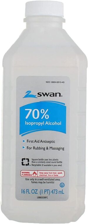 Swan Isopropyl Alcohol, 70% 16 oz (Pack of 10)