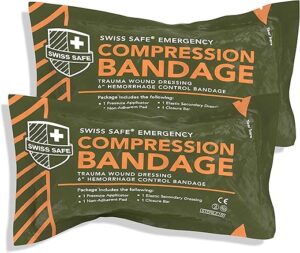 Swiss Safe Israeli Bandages Trauma Kit – 6 Inch