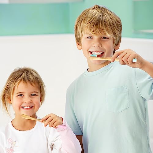 Isshah Kids Bamboo Toothbrushes BPA Free, Pack Of 6 - Image 4