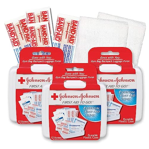 J&J Red Cross First Aid Kit Travel Size (Pack Of 3) - Image 3