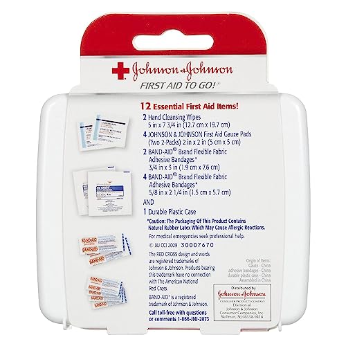 J&J Red Cross First Aid Kit Travel Size (Pack Of 3) - Image 2