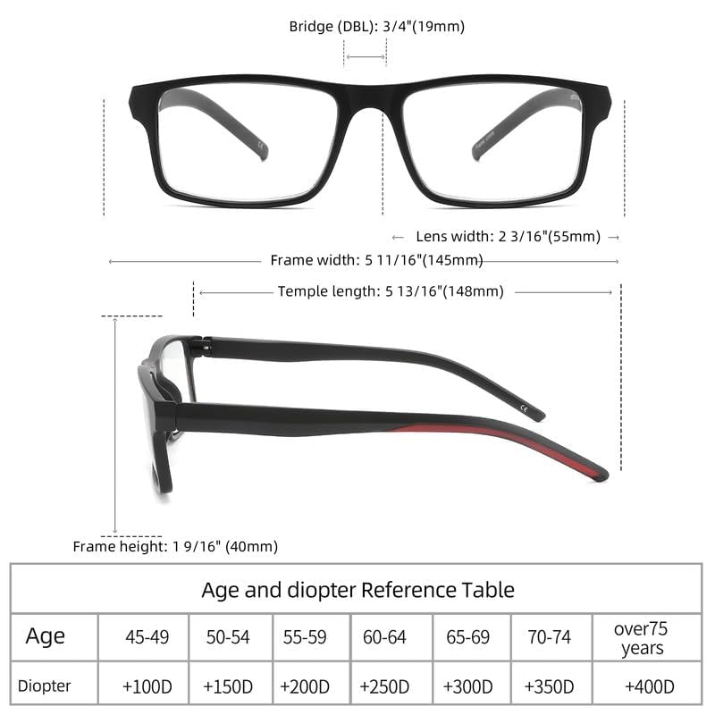 JAWSOCK 4 Pack Blue Light Blocking Reading Glasses (2.0x) - Image 3
