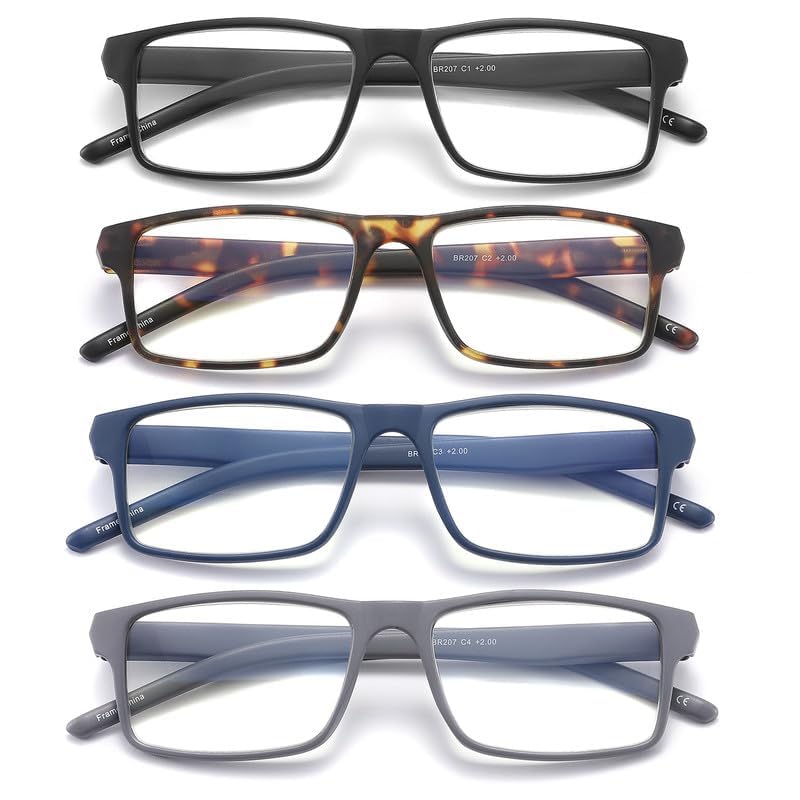 JAWSOCK 4 Pack Blue Light Blocking Reading Glasses (2.0x) - Image 2