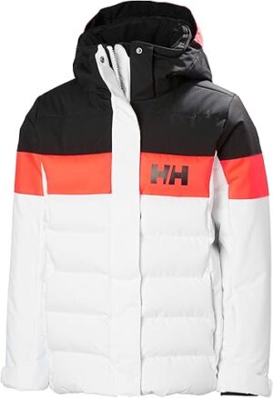 Helly-Hansen Jr Diamond Jacket – Waterproof Insulated Winter Coat, 003 White – 16